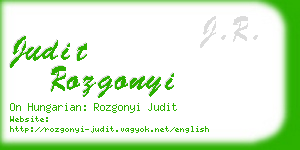 judit rozgonyi business card